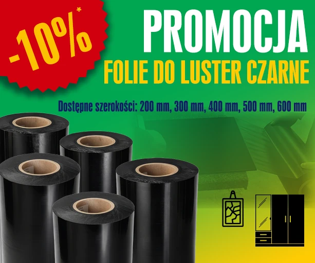 Folia do luster Czarne Promocja -10%